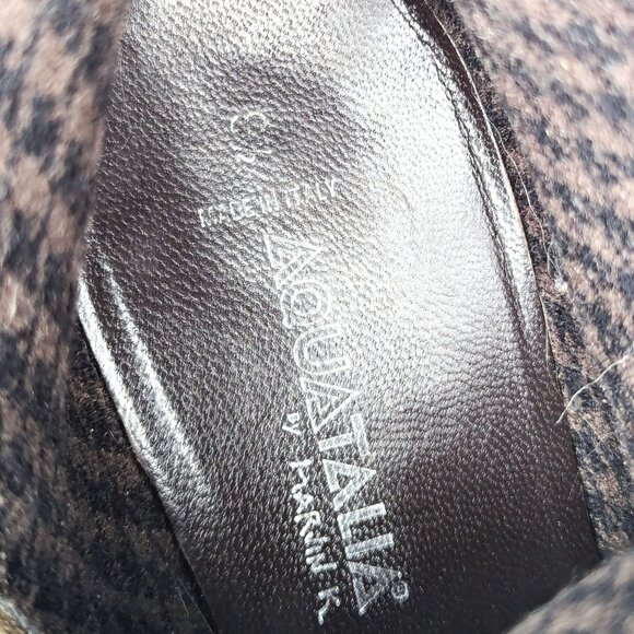 Aquatalia Women Chance Brown Suede Lace-up Zip Wedge Ankle boots size 9.5 - Picture 7 of 7